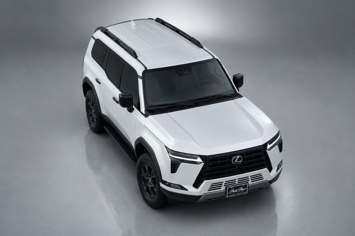Grey studio high angle — front on view (passenger)