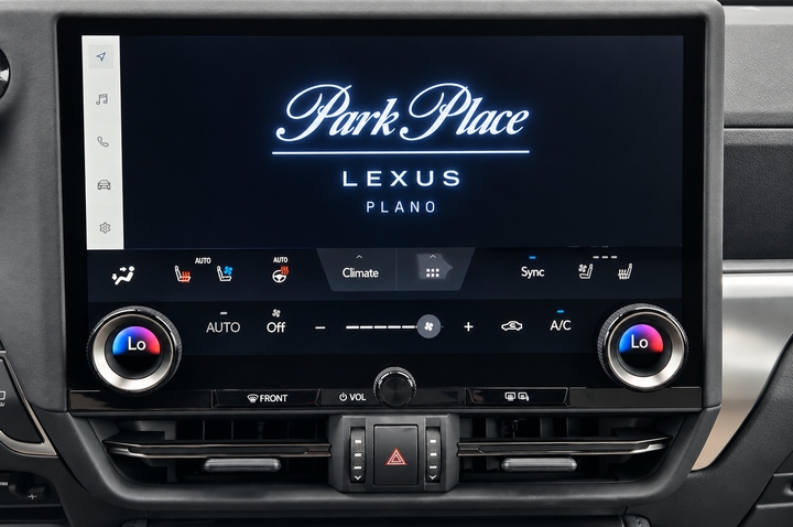 Interior — infotainment screen macro