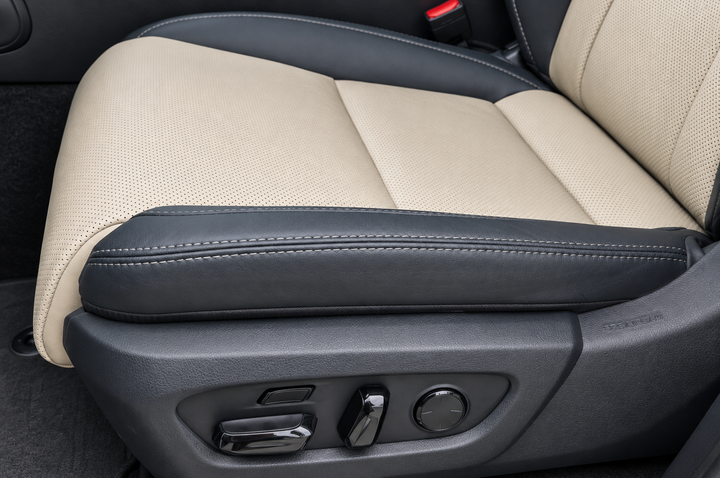 Interior — front seat material close-up